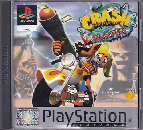 Crash Bandicoot 3 Warped - Platinum - PS1 (B Grade) (Genbrug)